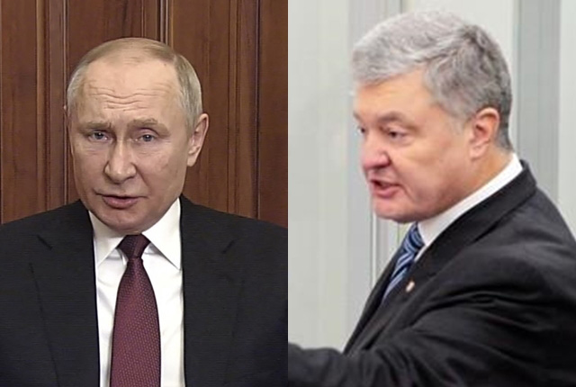 사본 -러시아 대통령 푸틴과 전 우크라이나 대통령 페트로-AFP..jpg