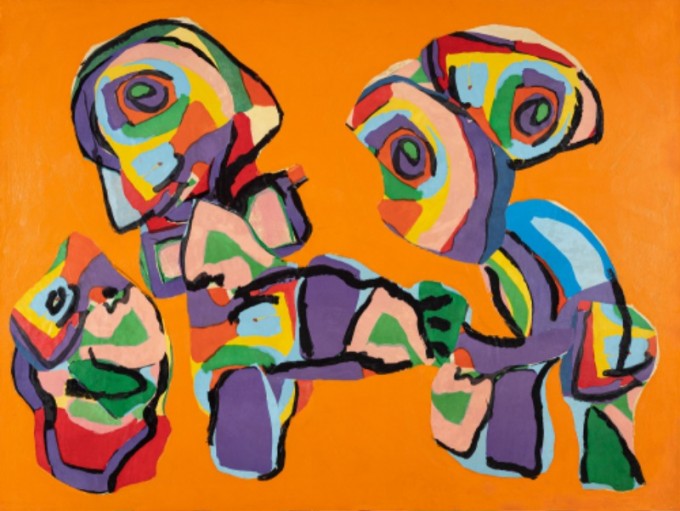 Karel Appel_Personnages, 1970_Acrylic on paper laid on canvas_122x162 cm.jpg
