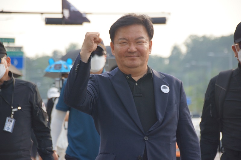 “민경욱 전 의원(국민투쟁본부 대표), 4.15 부정선거국민 투쟁본부 대법원 앞 집회 및 강남역 행진”