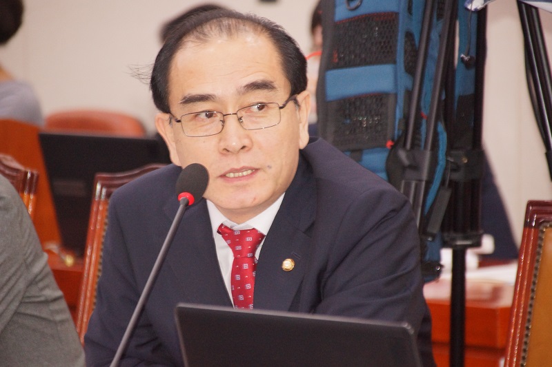 “대북 전단 살포금지법안은 북한 반민주화법, 태영호 의원”