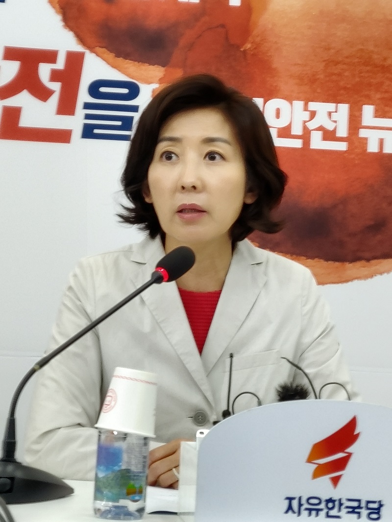 “나경원 자유한국당 원내대표, 조국 인사청문회 대책 TF 회의”