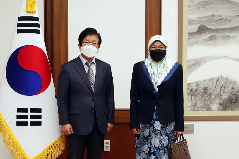박병석 국회의장, “방역 모범국인 한국과 브루나이의 직항노선 운항 재개되길”