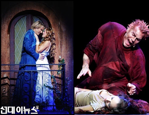 왼쪽부터 '로미오 앤 줄리엣', '노트르담 드 파리' 공연 모습 (제공-마스트엔터테인먼트) 